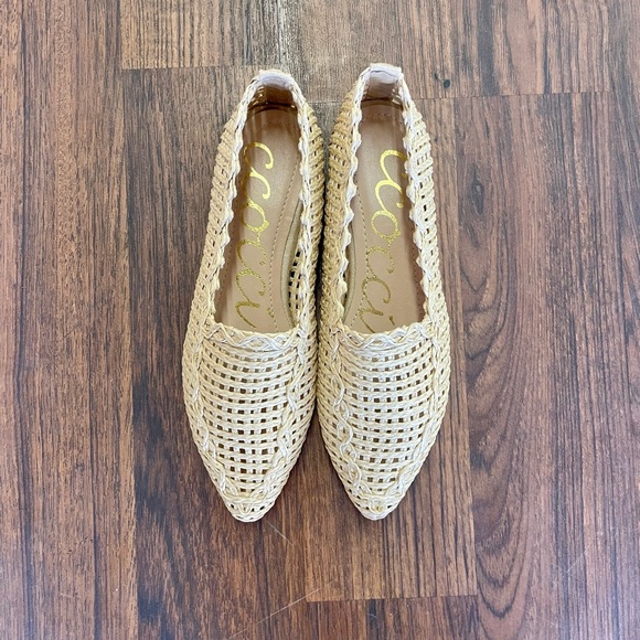 Raffia Woven Pointed-Toe Flats - Picture 4 of 4